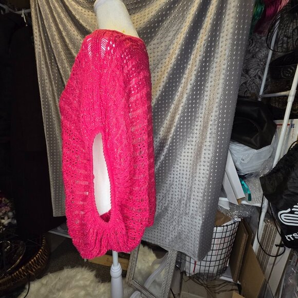 Short sleeve pink sweater - Picture 1 of 8